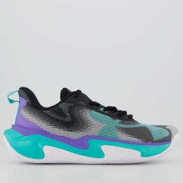 Imagem de Tênis Under Armour Layup Lilás e Ciano, 40