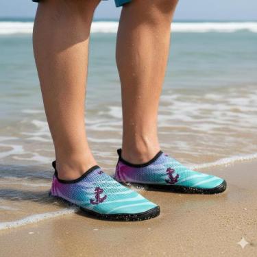 Imagem de Sapatilha Masculina feminina Aquatica Nautica Neoprene Esportiva Solad