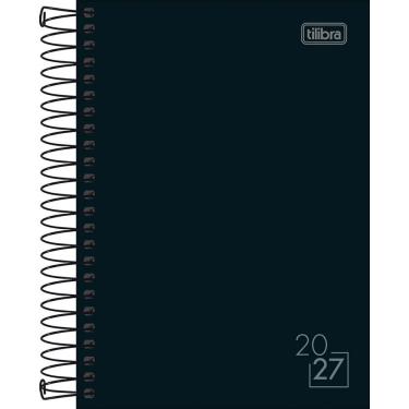 Imagem de Agenda Tilibra Spice Espiral Diaria 12,9X18,7CM Organizacao Pessoal Anotacoes Compromissos Preta