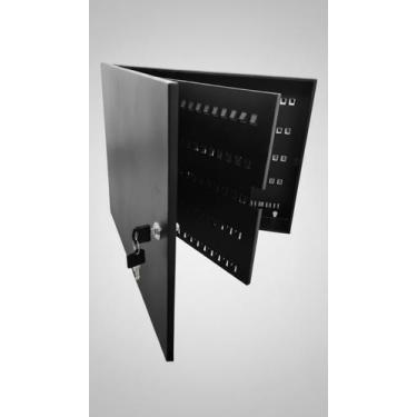 Imagem de Armário Porta Chaves com 240 Ganchos Preto - Congratulations Store