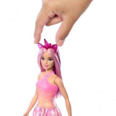 Imagem de Boneca Barbie Fantasia com Saia de Unicórnio de Sonho Rosa com Tiara Removível e Rabo com Clipe