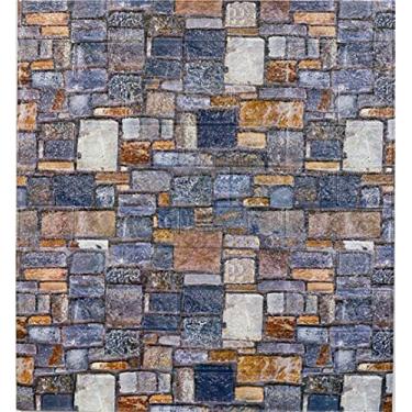 Imagem de WSWJDW Papel de parede 3D autoadesivo fundo de TV à prova d'água Papel de parede da sala de estar Papel de parede de tijolo da decoração do quarto, ZY007,70cmx77cm