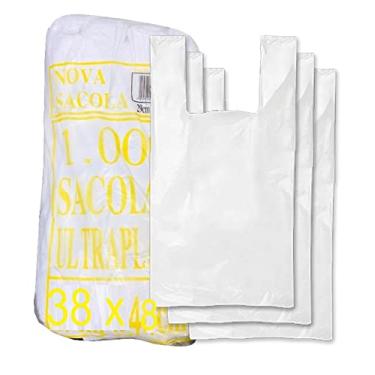 Imagem de Sacola Plástica Média Branca 38x48cm Altaplast C/5000 (5pct)