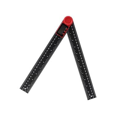 Imagem de Régua angular, Localizador digital portátil de ângulo Plástico conveniente para medição de ângulo(300mm)
