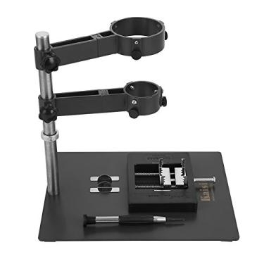 Imagem de Suporte de peça de mão de pistola de ar quente, plataforma de reparo Suporte de suporte de braçadeira de pistola de ar quente com 2 acessórios para estação de solda de retrabalho BGA