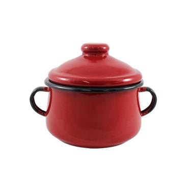 Imagem de Açucareiro Esmaltado Ewel Vermelho 500ml, 11,2 Cm Ø