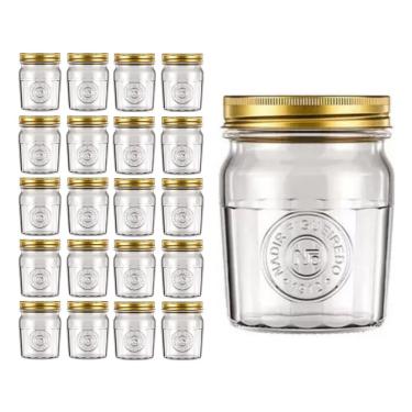 Imagem de Pote Americado Vintage Retro Tampa Biscoito 500ml Nadir 20Un