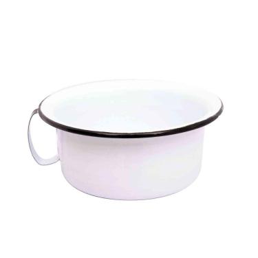 Imagem de Pinico Urinol coletor urina Esmaltado no 24 Branco Esmaltados Silva 0606