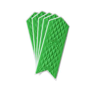 Imagem de BBxunsless Pacote com 5 capas de silicone de proteção de estrutura de bicicleta estrada bicicleta dianteira empilhadeira protetor adesivo de corrente - protege sua bicicleta contra arranhões e batidas (100 x 35 mm, verde)