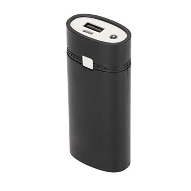 Imagem de Carregador portátil, caixa universal DIY USB Power Bank 2x18650 carregador de bateria Power Bank Shell para Smart(黑色)