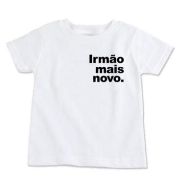 Imagem de Camiseta Infantil Irmão Mais Velho - Meu Bebê Arco-Ísris Store
