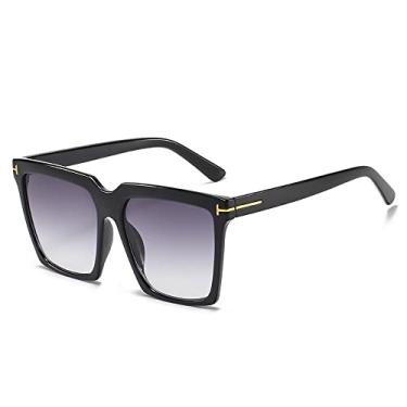 Imagem de Óculos de sol masculinos e femininos Óculos de sol quadrados fashion designer de luxo óculos de sol femininos olho de gato óculos retrô clássicos uv400,1,preto,preto,como imagem