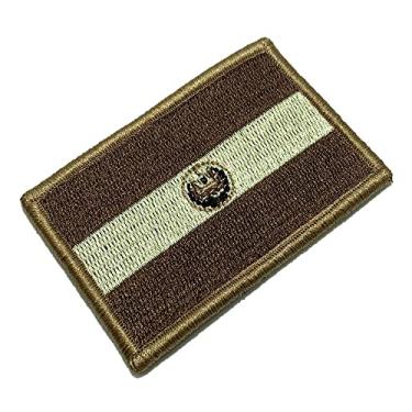 Imagem de BP0203V04 Bandeira El Salvador Patch Bordado Fecho Contato