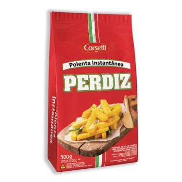 Imagem de Polenta Instantânea Tradicional Perdiz 500G, Farinha De Milho Especial Para Polenta, Vermelho, Delícia Pronta Em Minutos, Culinária Saudável E Nutritiva, Receita Familiar Desde 1878