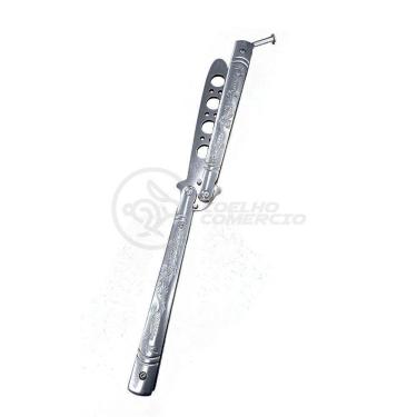 Imagem de Knife Silver Butterfly Prata Borboleta Dobrável Inox