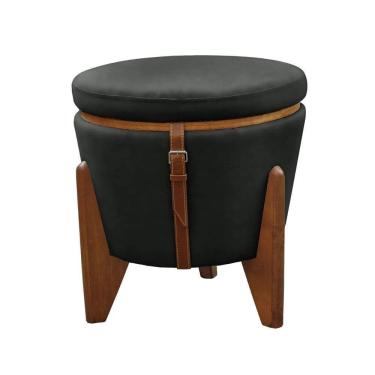 Imagem de Puff Flex Eros Suede Preto My House