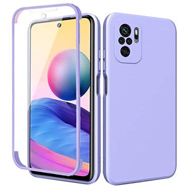 Imagem de Capa à prova de choque de proteção total 360 para Xiaomi Redmi Note 10 9 8 Pro Max 10S 9A 9C Mi 11 Filme de tela frontal de silicone líquido traseiro, T6, para Redmi Note 8