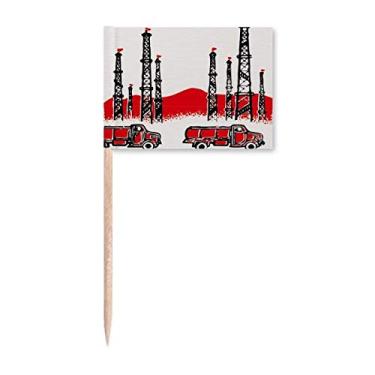 Imagem de Marcador de palito de bandeira da Revolução Chinesa para decoração de festa