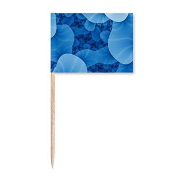 Imagem de Sciense Criature Cell Padrão Microcosc Bandeiras de palito de dente Topper Decoração de festa