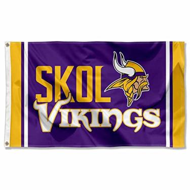Imagem de WinCraft Minnesota Vikings Skol 3x5 Bandeira de polo externo