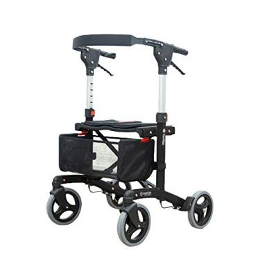 Imagem de Andador Freedom Walker Plus 4 Rodas Dobrável Adulto Idoso M (Preto)