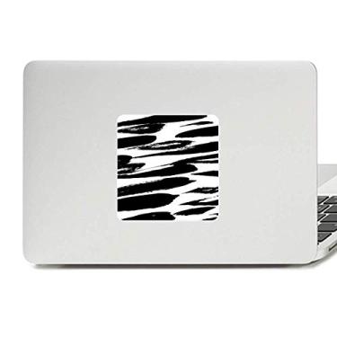 Imagem de Adesivo de vinil para laptop com textura de pintura chinesa em pincel, decoração de policarbonato