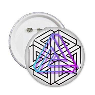 Imagem de Confused Line Infinite Art Deco Gift Fashion Pins Emblema Emblema Acessório Decoração 5 peças