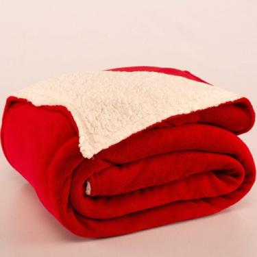 Imagem de Cobertor Casal Queen Canada Vermelho - Vilela Enxovais