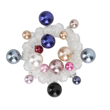 Imagem de Laço de cabelo em espiral, suporte de rabo de cavalo espiral ecológico colorido para casamentos, dança, festas à noite para o dia a dia, trabalho, férias escolares (cor)