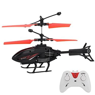 Imagem de Helicóptero de controle remoto para crianças, sensor de gestos, luz, resistente a quedas, suspensão de aeronaves, modelo de aeronave, modelo de aeronave *1 faixa de ar para cima (vermelho,