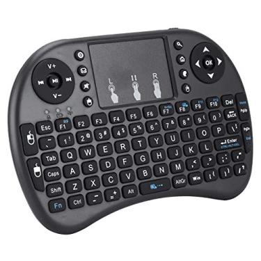 Imagem de Teclado Sem Fio Mini I8 Com Touchpad para PC, 2,4 GHz, 92 Teclas, Teclas de Controle Multimídia, Suspensão/despertar Automático