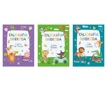Imagem de Kit Livros Alfabetização Caligrafia Divertida | 3 Livros