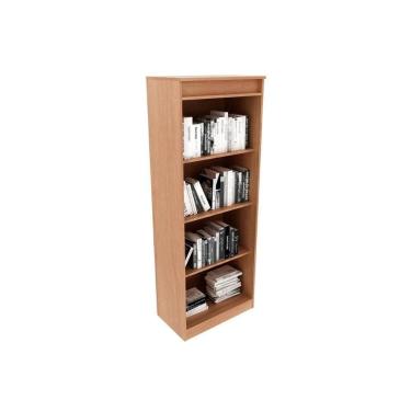 Imagem de Estante Livreiro Casal Me4150 C/ 3 Prateleiras Amêndoa - Tecno Mobili