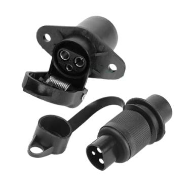 Imagem de Bothyi Adaptador de conector de reboque, peças de reposição para rv, tomada de trator, reboque para barco, carro, caravana elétrica, caminhão, van, plugue e tomada