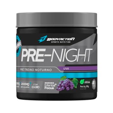Imagem de Pré-Treino Noturno Pre-Night com Beta-Alanina 200g Uva, Body Action multi-colored