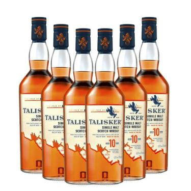Imagem de Talisker Single Malt Scotch Whisky Escocês 10 Anos 6X 750ml