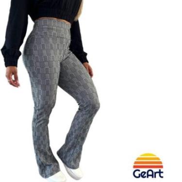 Imagem de Calça Flare Jacquard grossa-Feminino