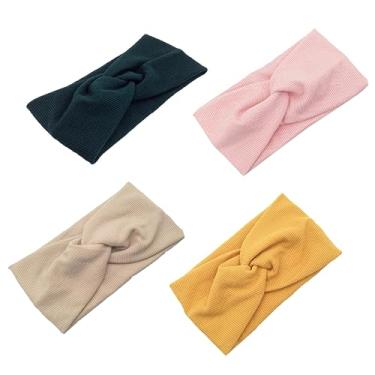 Imagem de Senhoras headbands 4 pçs acessórios de cabelo criança boêmio infantil laços de cabelo/1725