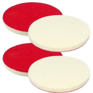 Imagem de Kit 2 disco de feltro para polimento de vidro 5 polegadas