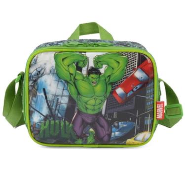 Imagem de Lancheira Térmica Hulk Infantil Escolar Masculina Marvel