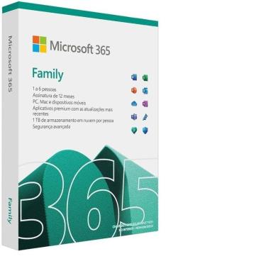 Imagem de Microsoft office 365 Family Licença 12 meses Físico