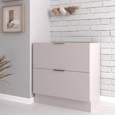 Imagem de Balcão 2 Gavetões com Gaveta Auxiliar sem Tampo com Rodapé Puxador 150mm Ipanema CabeCasa MadeiraMadeira Branco