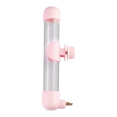Imagem de Generic Bebedor de pássaros, recipiente para beber água, dispensador automático de água para pássaros, portátil para conures, periquito, pombo, Rosa 220ml