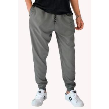 Imagem de Calça Masculina Tactel Jogger Esportiva TNO 903 Cinza-Masculino