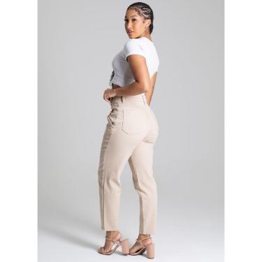 Imagem de Calça Feminina Mom Sarja Sawary 