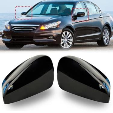 Imagem de Aoocar Capas de espelho retrovisor lateral, adequadas para Honda Accord 2008-2013, tampas de reposição para espelho externo, lado do motorista e do passageiro (tinta primária)
