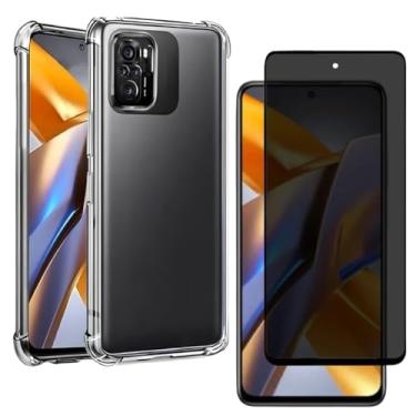 Imagem de Capa Capinha Anti Impacto + Película Privacidade 3D Para Poco M5s Tela De 6,43 Polegadas - (Bluepink)