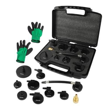 Imagem de MOTOCOCHE Adaptador de sangria de freio de 10 peças, tampa de sangria do cilindro mestre, kit adaptador de sangramento de fluido de freio compatível com Benz BMW, Ford, VW, Honda More