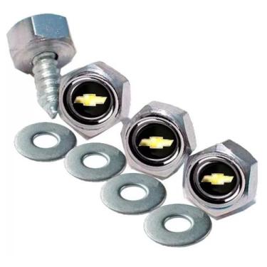 Imagem de Parafusos De Placa Emblema Chevrolet Dourado Onix Prisma - GP