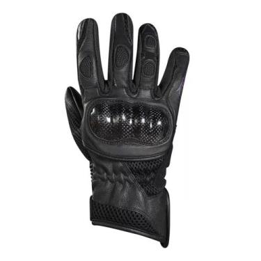 Imagem de Luva de Motoqueiro Masculina de Couro Summer Verão Tam P - Riffel
